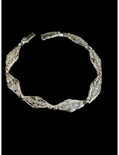 Bracelet En Platine Et Diamants XIXème Siècle
