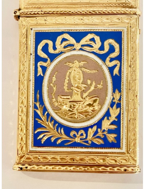 Nécessaire en or et émail du XVIIIème siècle
