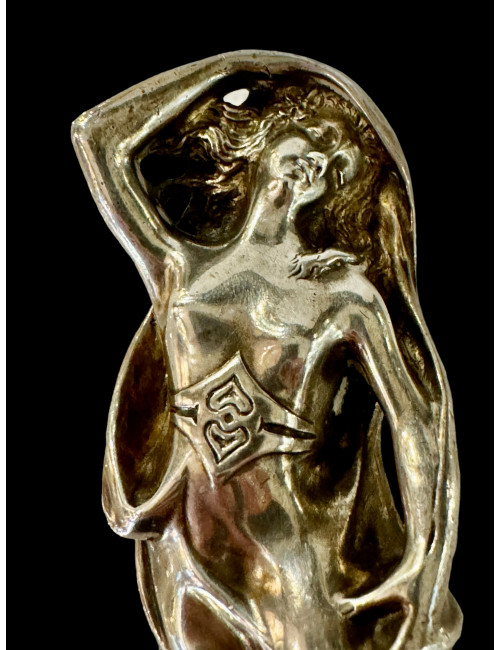 Sceau à Cacheter En Argent, époque Art Nouveau