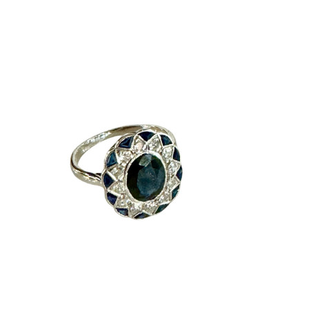 Bague Art Deco En Or,...