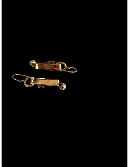 Pendants d'Oreilles En Or Et Perles d'époque Napoléon III
