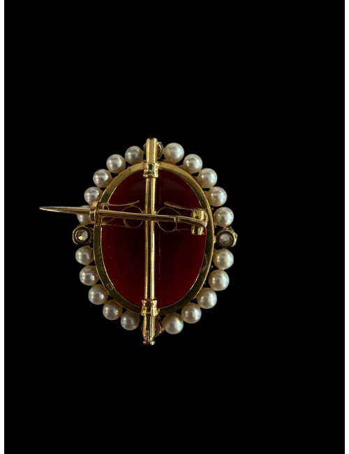 Camée Agate Signé Georges Bissinger