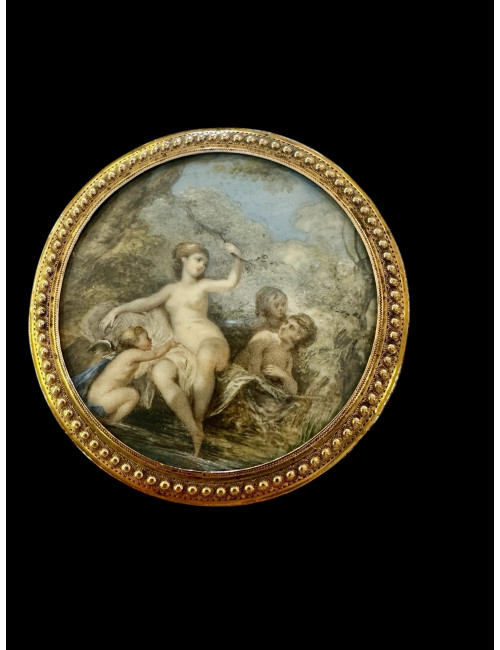 Le Bain De Venus : Boite En écaille Et Or Du XVIII ème Siècle