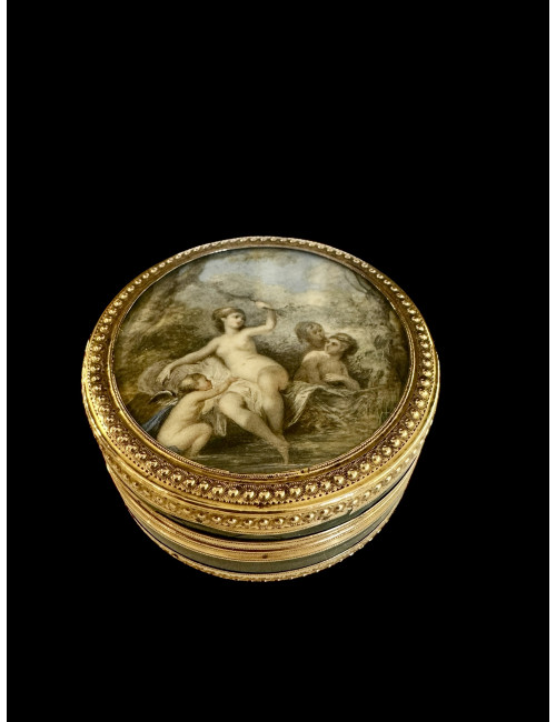 Le Bain De Venus : Boite En écaille Et Or Du XVIII ème Siècle