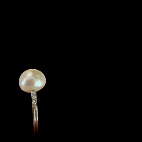 Bague Or Gris, Diamants Et...