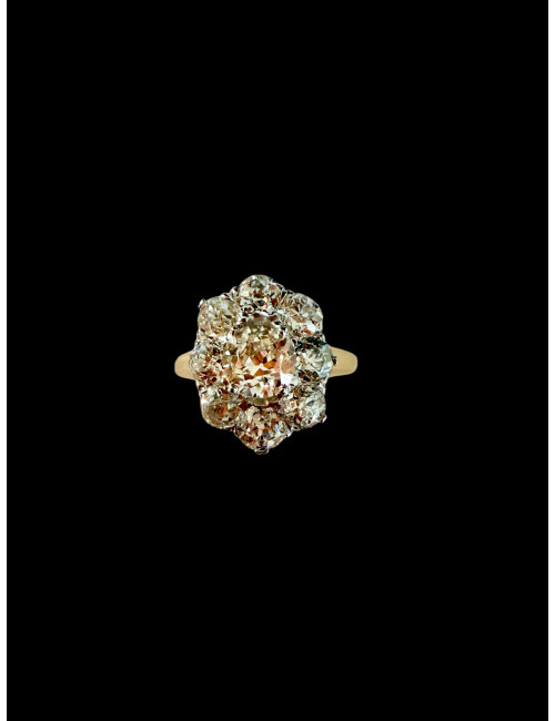 Bague Pompadour en or et diamants