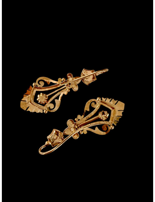 Paire de pendants d'oreilles Napoléon III
