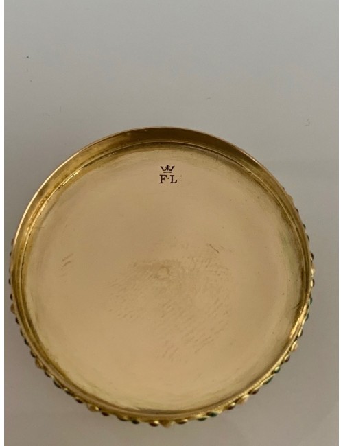 Round box in Gold and Enamel