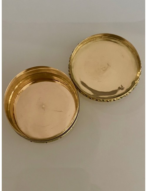 Round box in Gold and Enamel