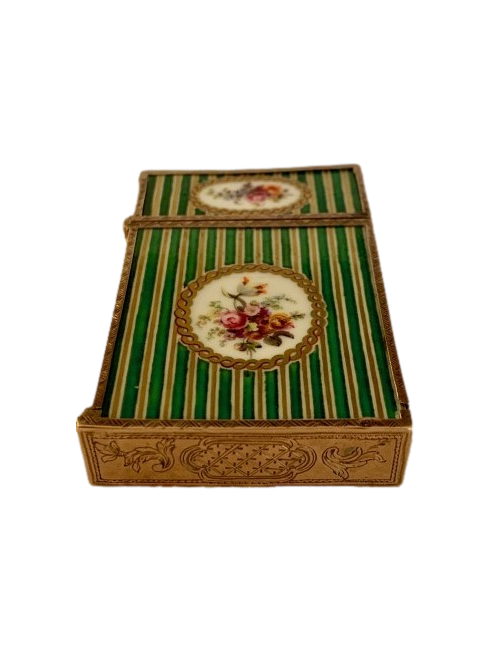 Gold and porcelain secret kit 18th century, Miniature by Campana