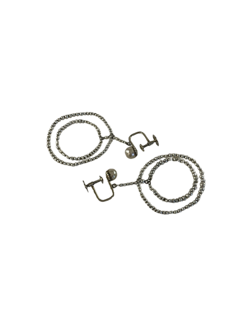 Paire de boucles d'oreilles perles fines