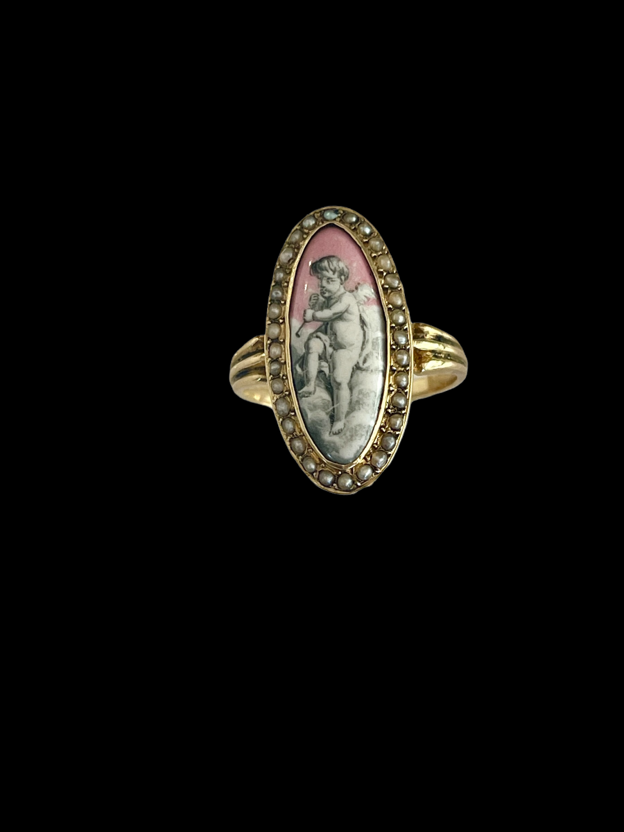 Bague En Or d'époque Romantique