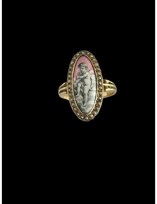 Bague En Or d'époque Romantique