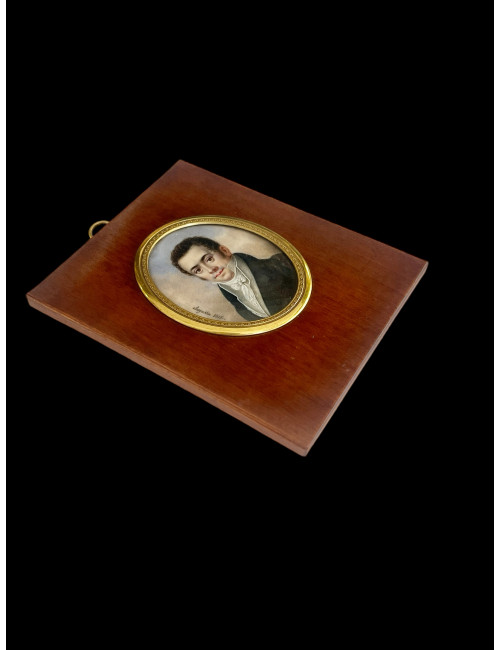 Charles Henri Augustin : Portrait En Miniature De Louis Herold