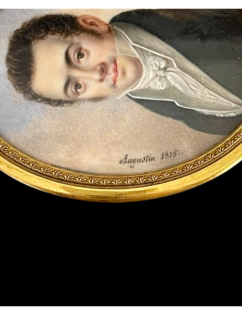 Charles Henri Augustin : Portrait En Miniature De Louis Herold