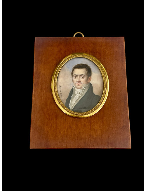 Charles Henri Augustin : Portrait En Miniature De Louis Herold